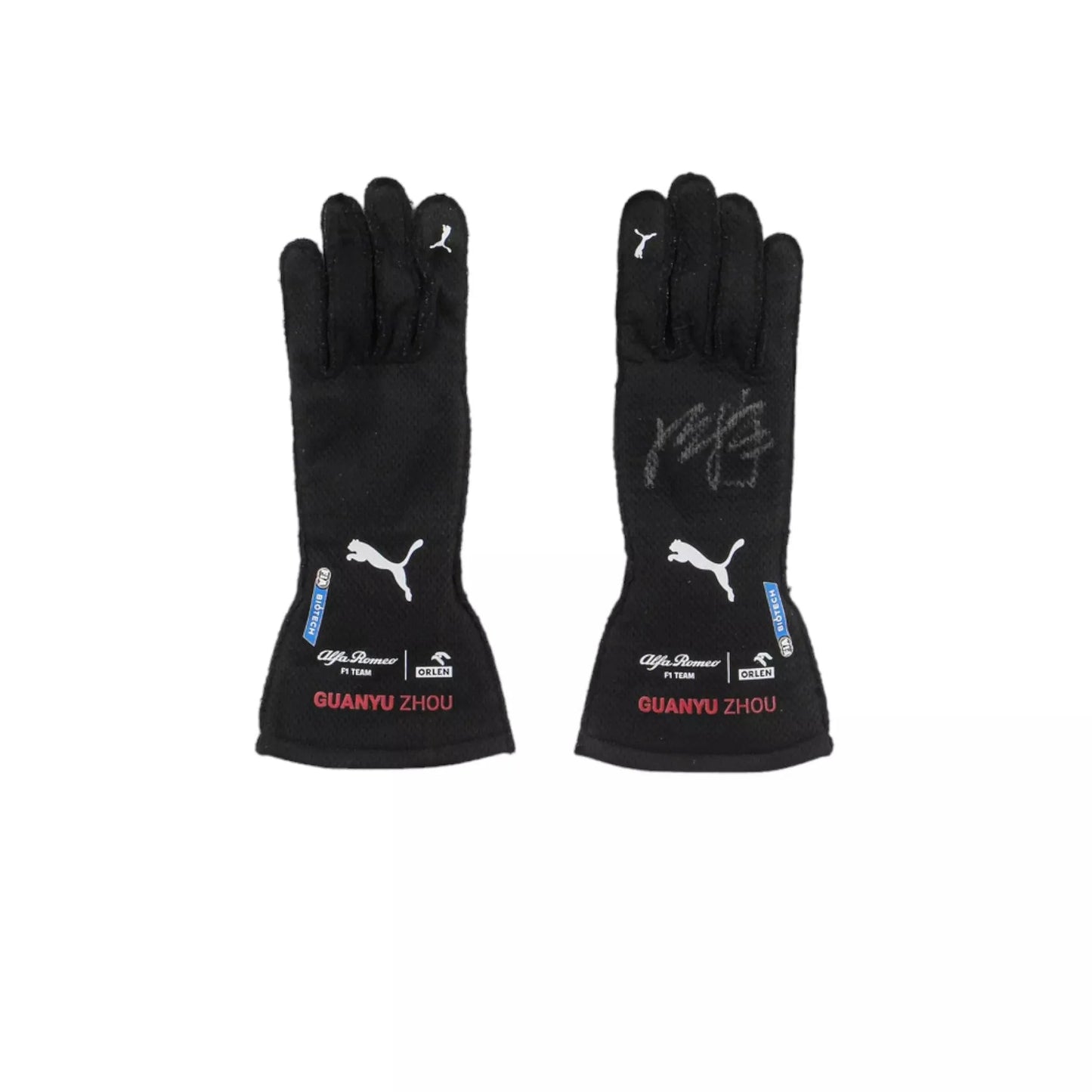 2022 ZHOU GUANYU FORMULA 1 RACE GLOVES - SINGAPORE GP