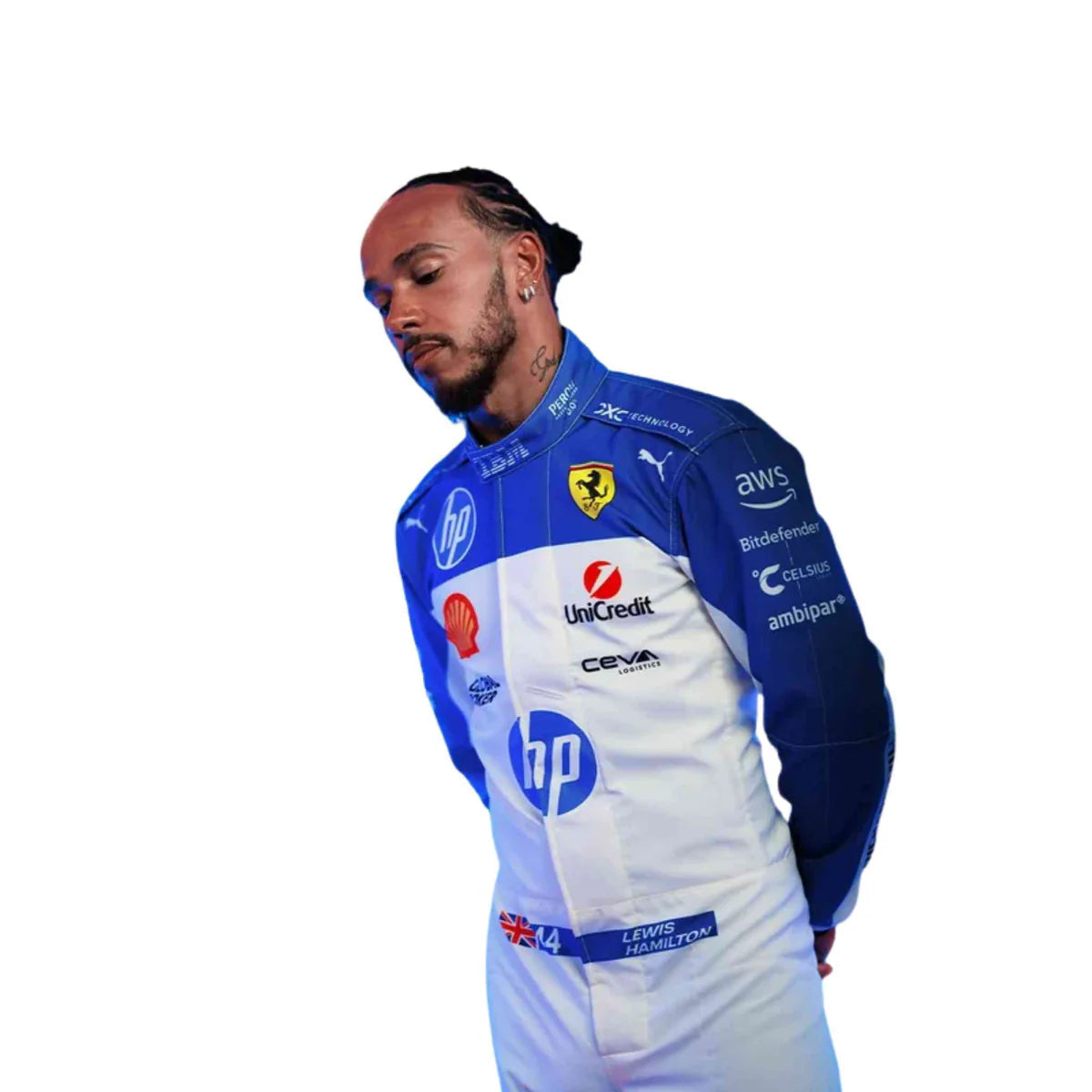 2025 Lewis Hamilton Ferrari F1 Race Suit