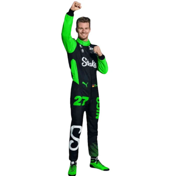 2025 Nico Hulkenberg Kick Sauber Stake F1 Team Racing Suit