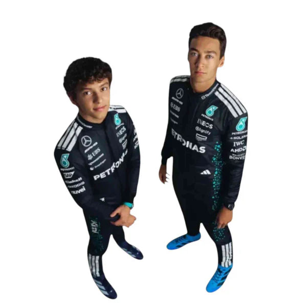 2025 George Russell Mercedes AMG Petronas F1 Replica Race Suit