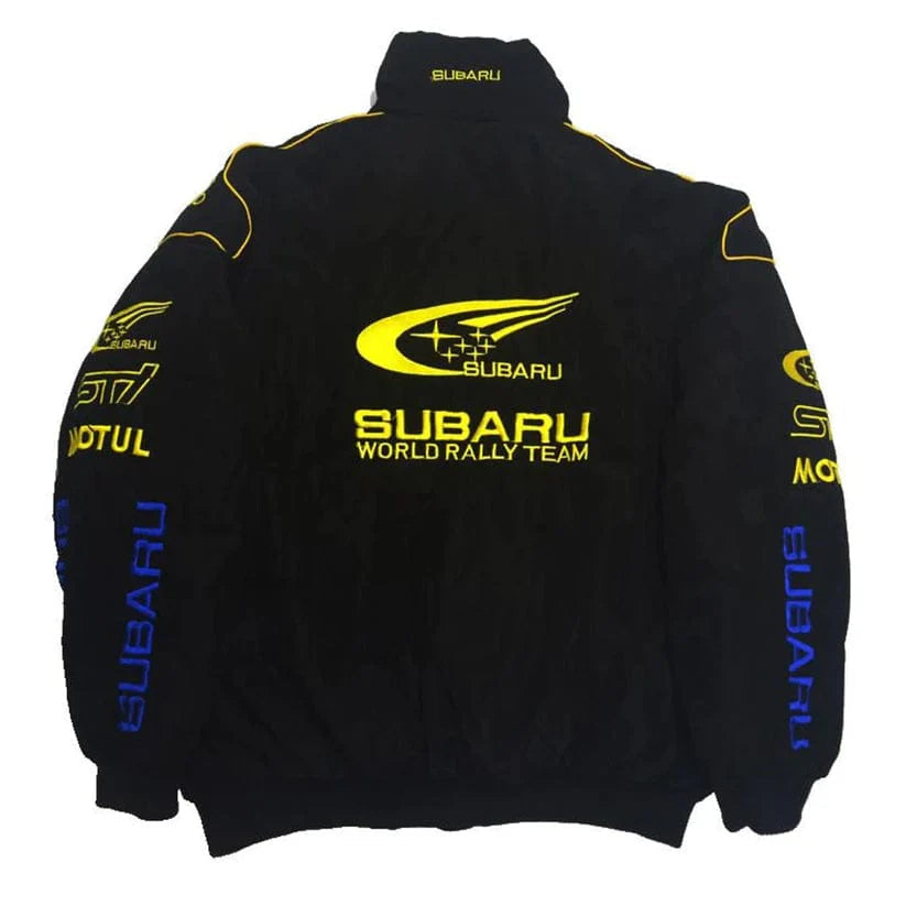 Subaru Embroidry Vintage Racing Jacket Black
