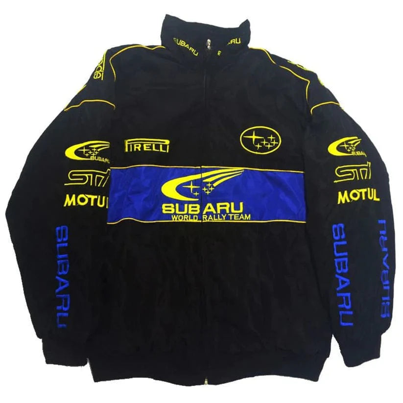 Subaru Embroidry Vintage Racing Jacket Black
