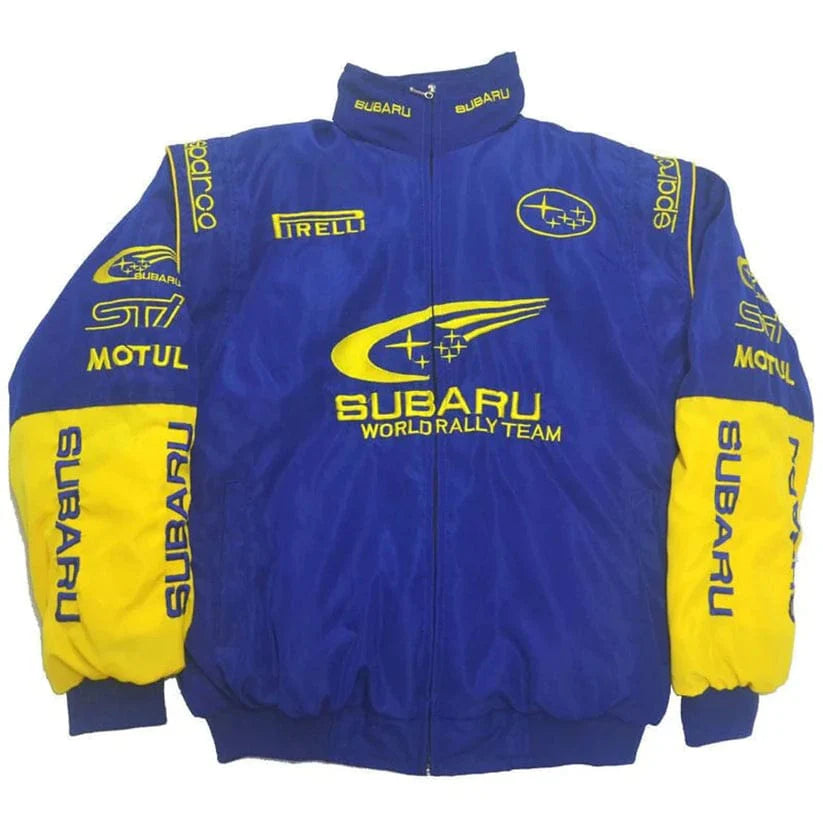 Subaru Embroidry Vintage Racing Jacket Blue