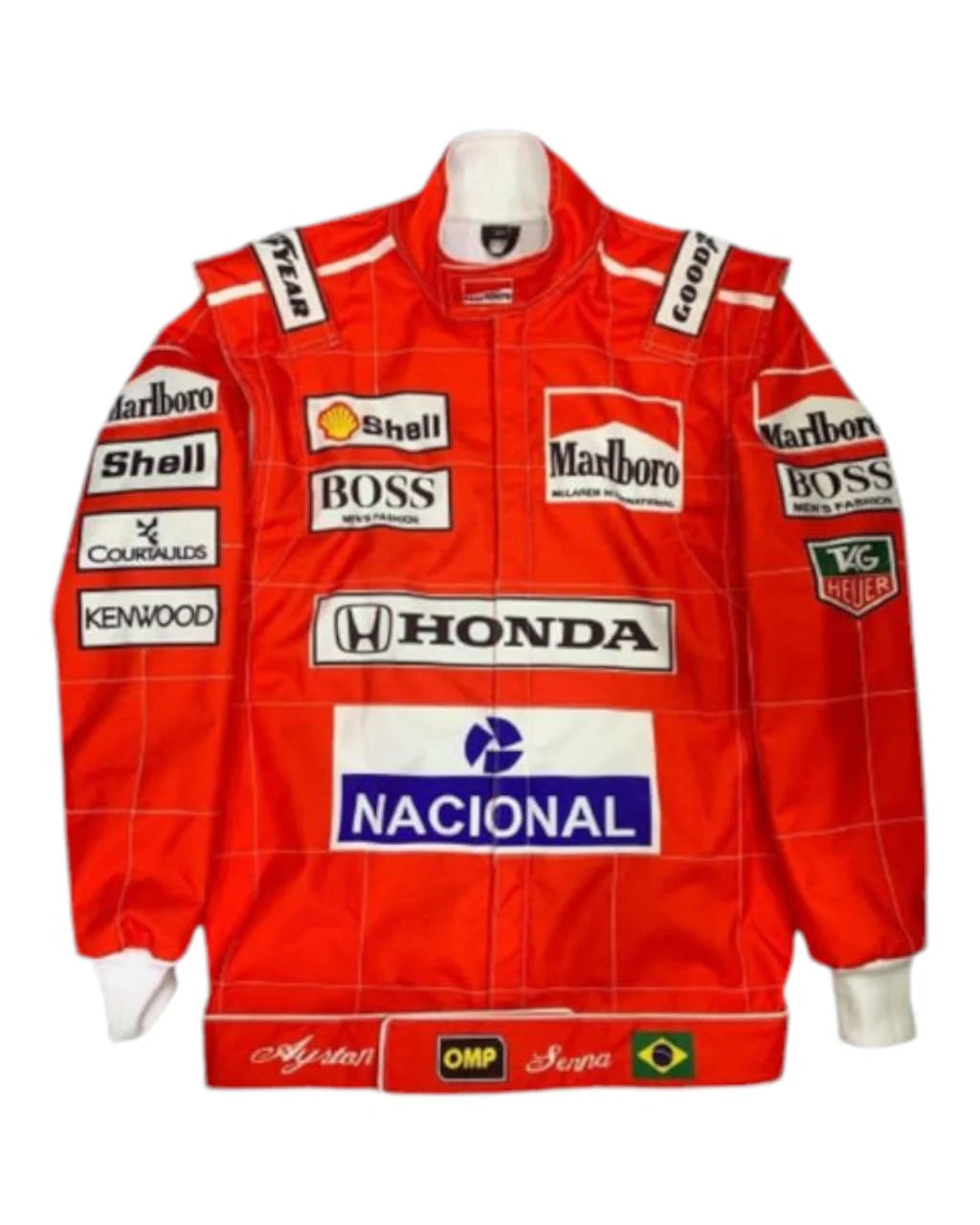 F1 Embroidry Vintage Ayrton Senna Jacket