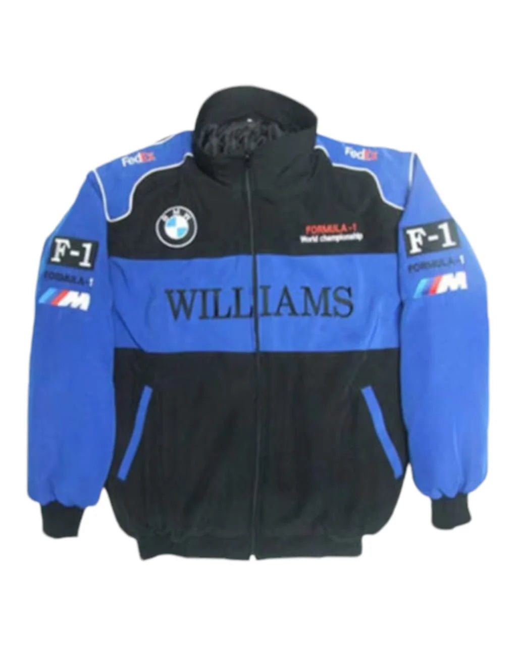 F1 Embroidry Vintage jacket Williams - Blue black