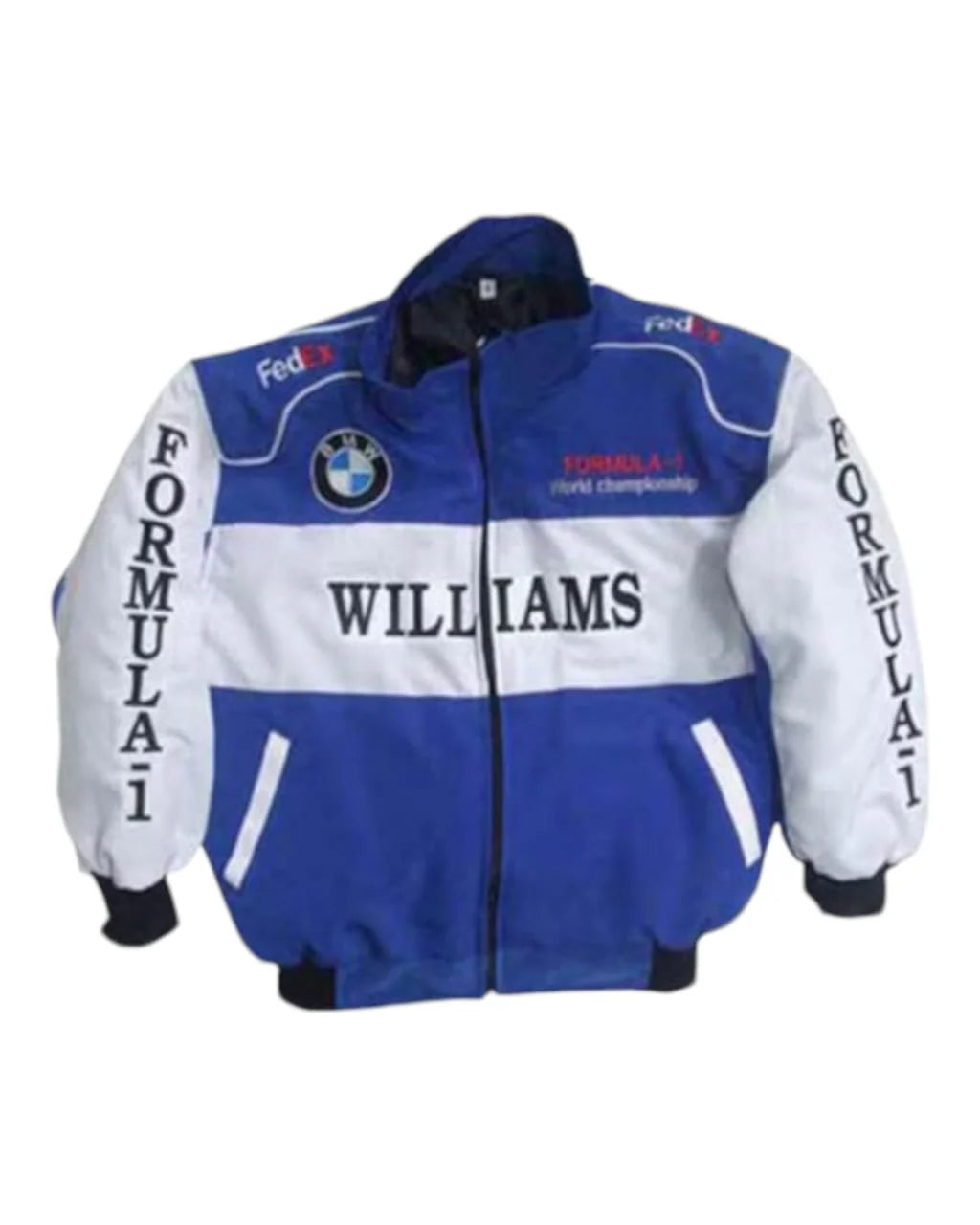 F1 Vintage Mercedes Santander Jacket - Red Black