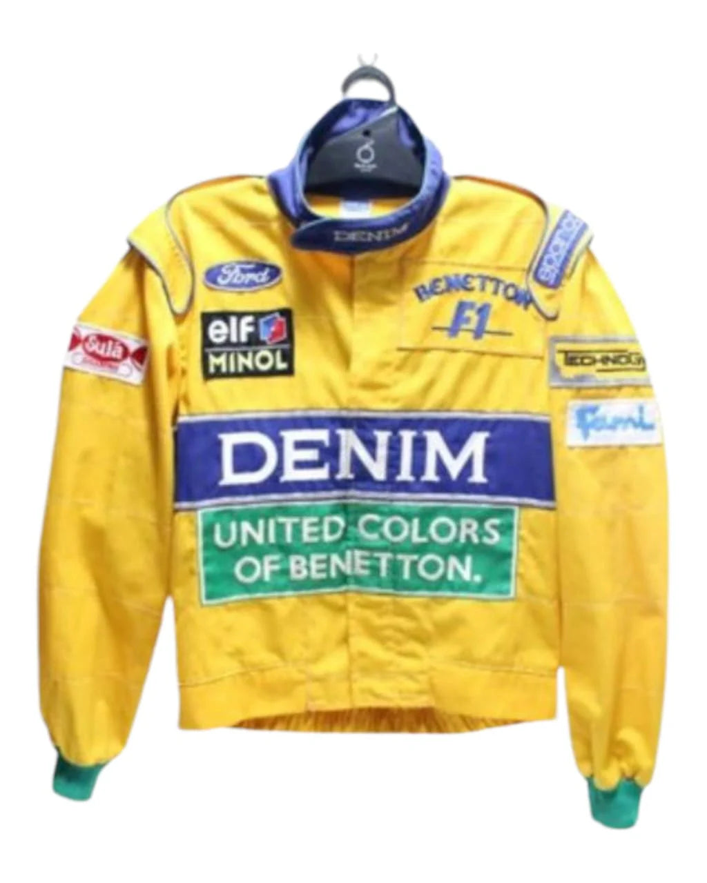 F1 Michael Schumacher Denim Embroidry Jacket