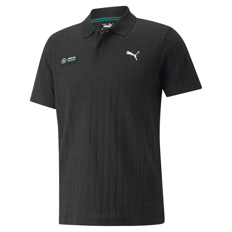 Mercedes Petronas F1 Jaquard Polo – Black