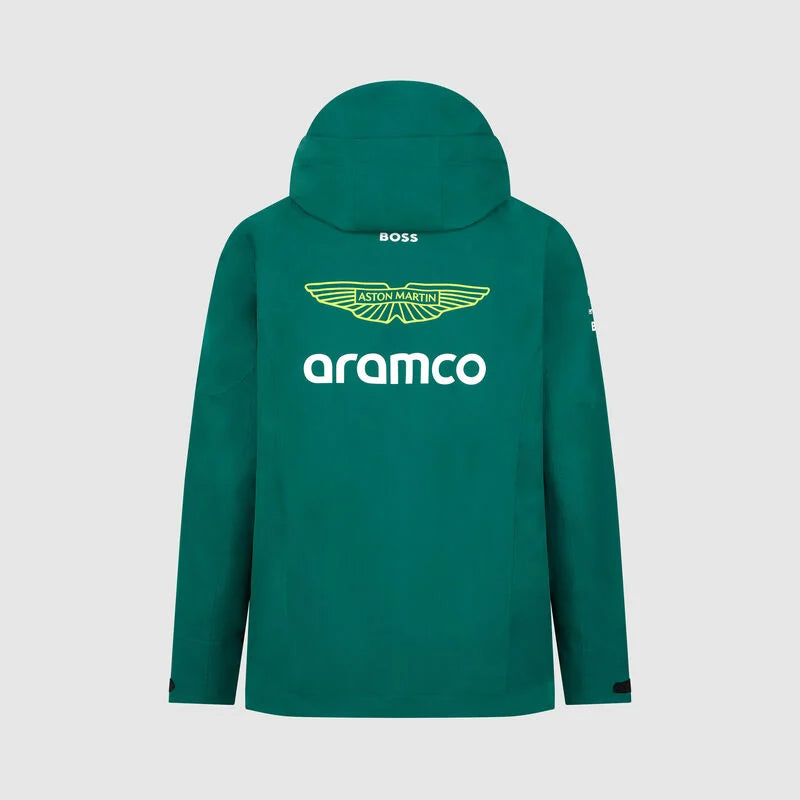 2024 Team Rain Jacket green - Aston Martin F1 Team
