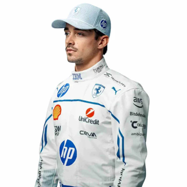 Charles Leclerc 2025 Monaco GP F1 Suit Ferrari Replica