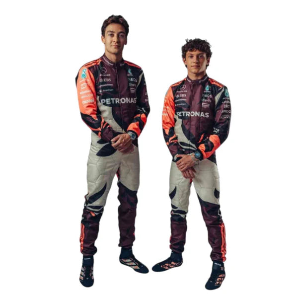 George Russell 2025 Mercedes AMG Petronas F1 Team Suit
