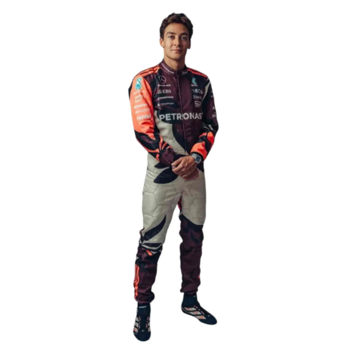 George Russell 2025 Mercedes AMG Petronas F1 Team Suit