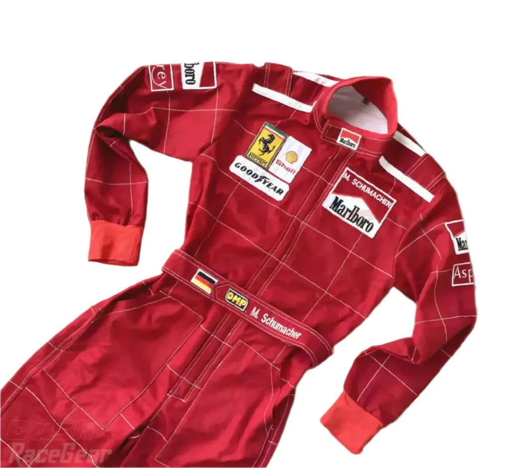 1996 Michael Schumacher Ferrari F1 Embroidered Racing Suit