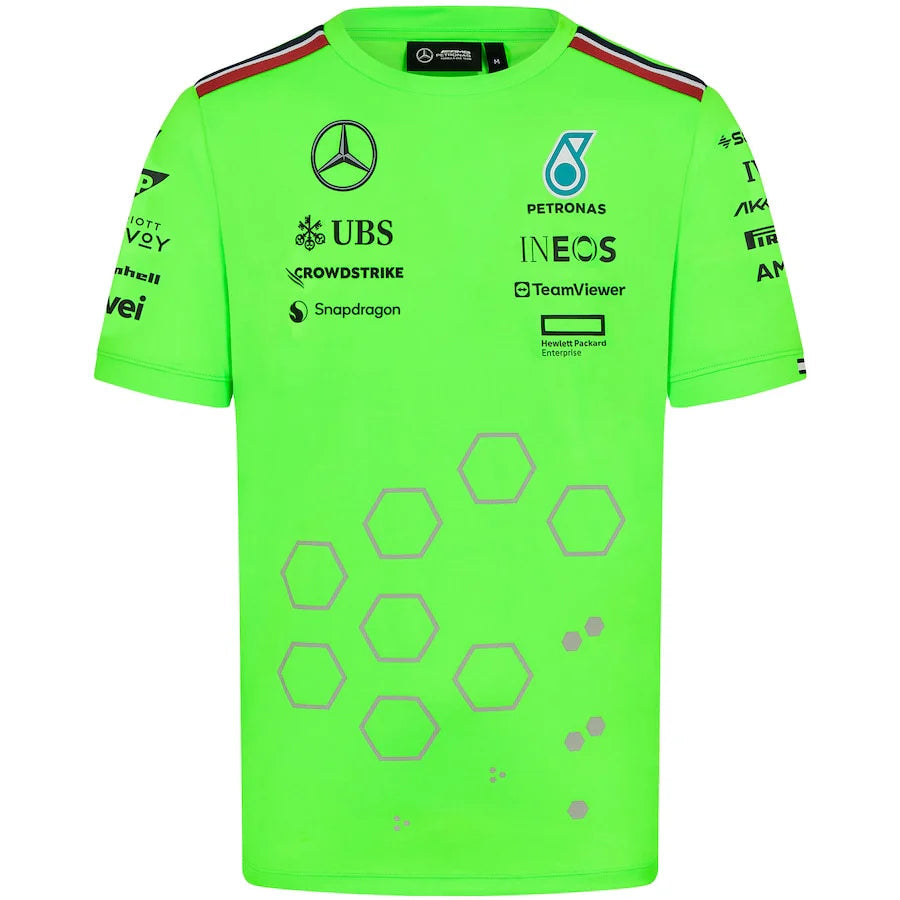 Mercedes AMG Petronas F1 2024 Team Set Up T-Shirt