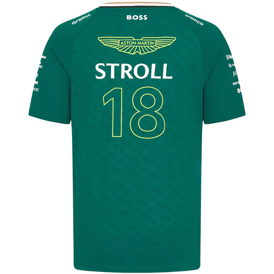 Aston Martin Aramco F1 2024 Lance Stroll Team Driver T-Shirt