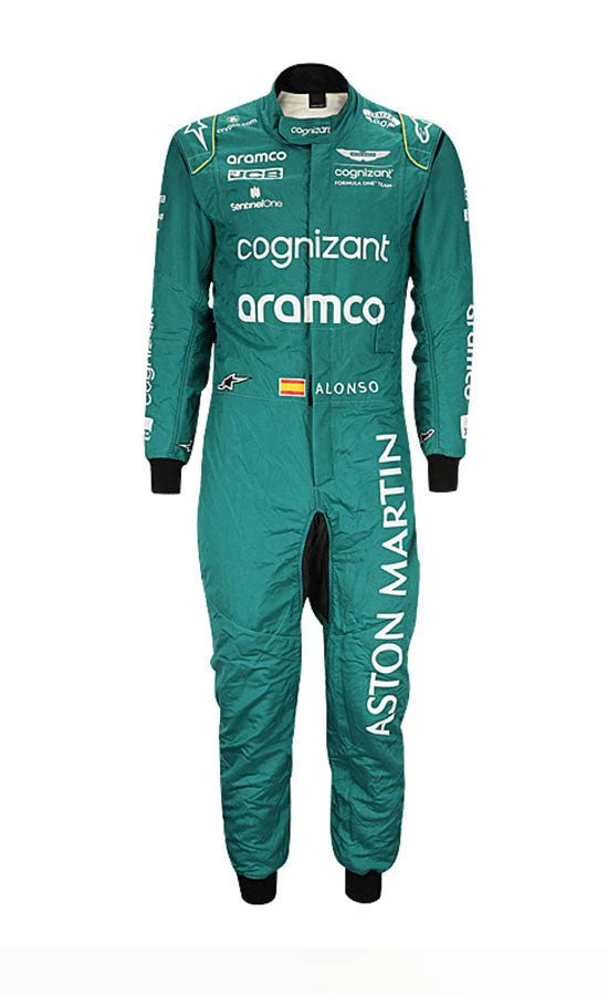 2023 Fernando Alonso Aston Martin Racing Suit CIK_FIA Level 2 F1 Race