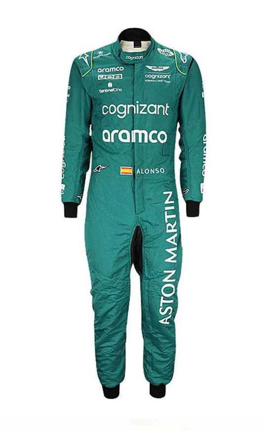 2023 Fernando Alonso Aston Martin Racing Suit CIK_FIA Level 2 F1 Race