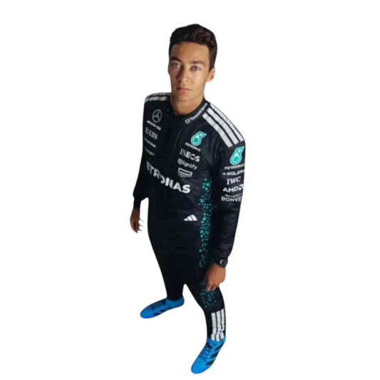 2025 George Russell Mercedes AMG Petronas F1 Replica Race Suit