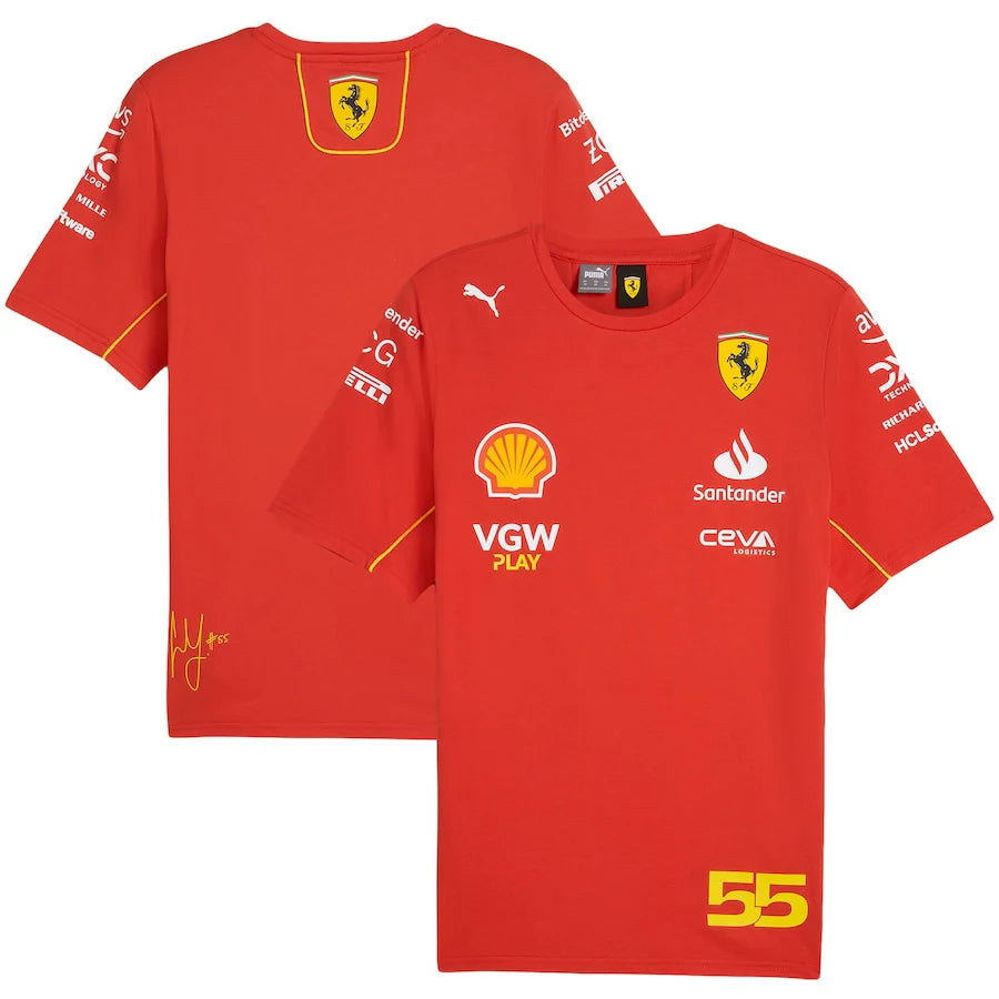 F1 Red 2024 Team Carlos Sainz T-Shirt