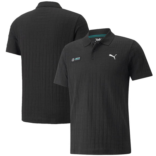 Mercedes Petronas F1 Jaquard Polo – Black