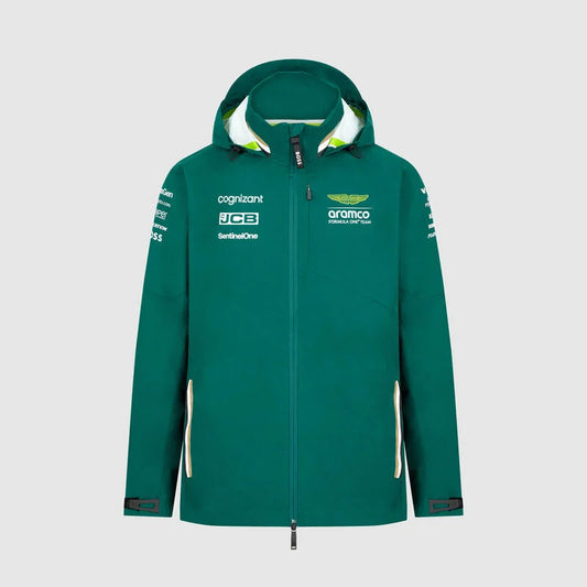 2024 Team Rain Jacket green - Aston Martin F1 Team