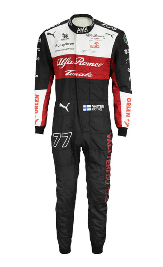 2022 Alfa romeo Go Kart Suit Valtterri Bottas Racing Suit F1