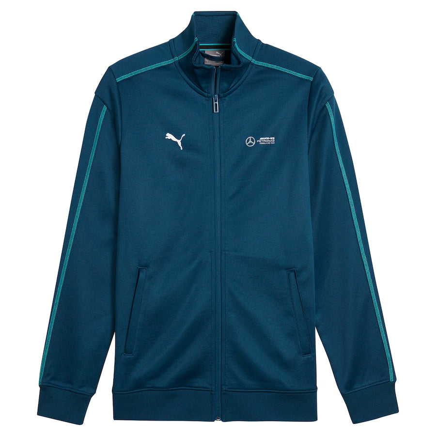 Men's Puma Teal Mercedes-AMG Petronas F1 Team 2024 MT7 Track Full-Zip Jacket
