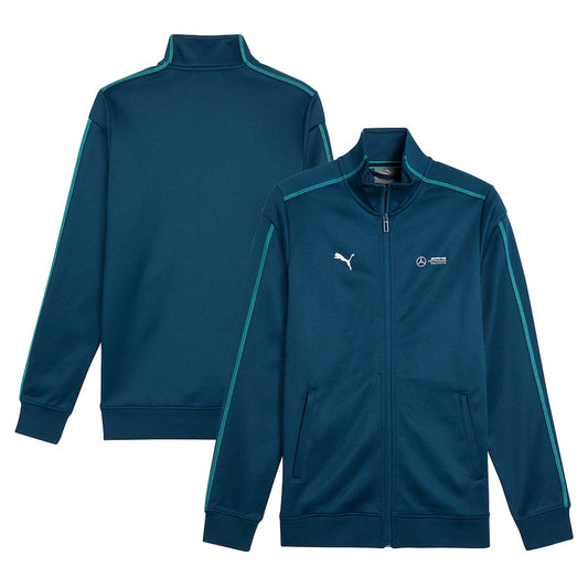 Men's Puma Teal Mercedes-AMG Petronas F1 Team 2024 MT7 Track Full-Zip Jacket