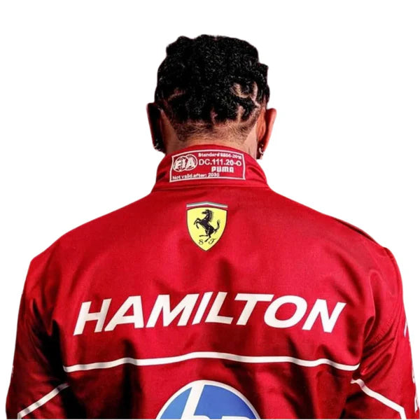 2025 Lewis Hamilton Ferrari F1 Race Suit